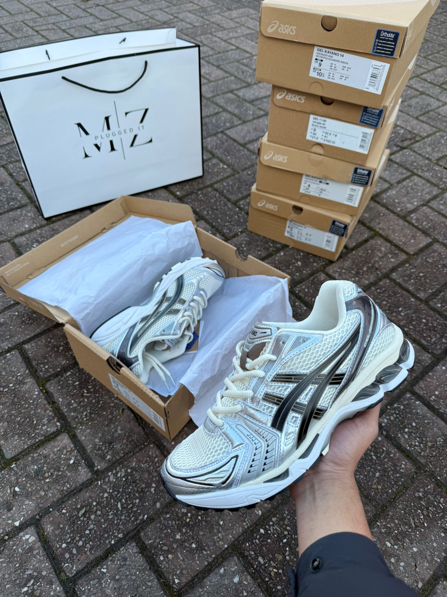 AS Gel Kayano 14 Cream/Black