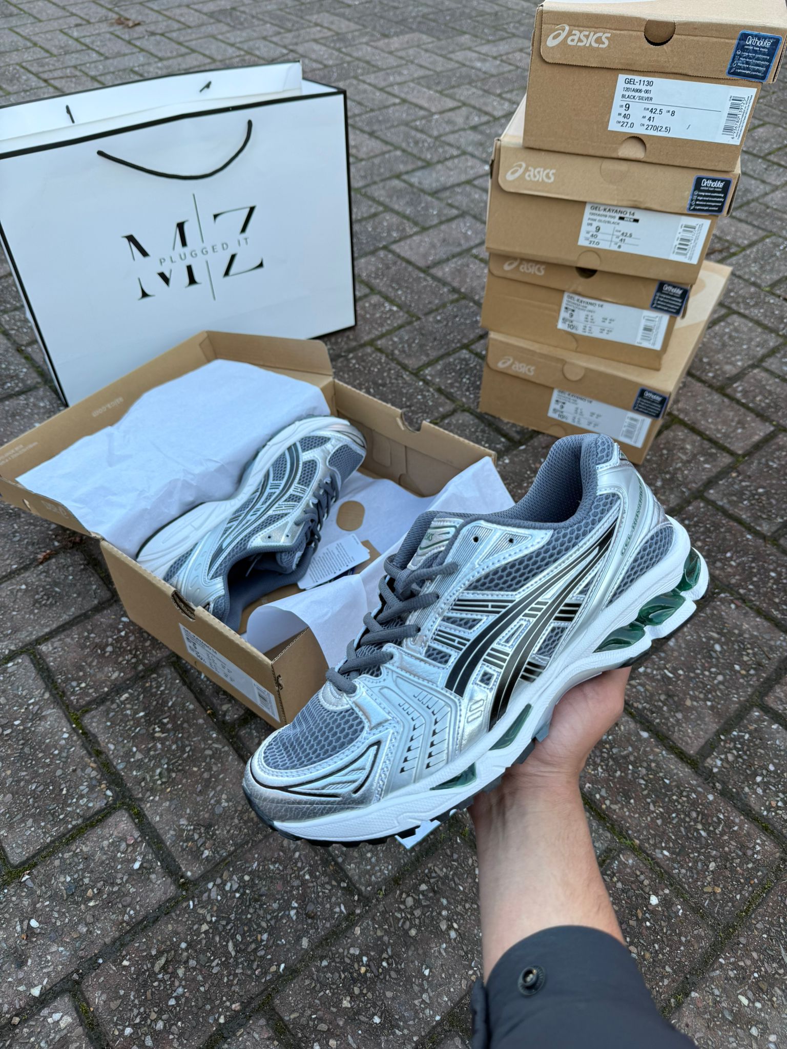 AS Gel Kayano 14 Jasper Green