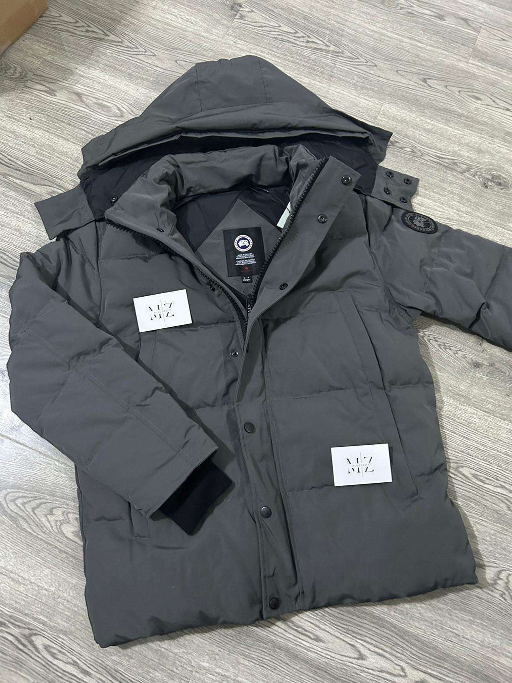 CG Grey Wyndham Parka Black Badge
