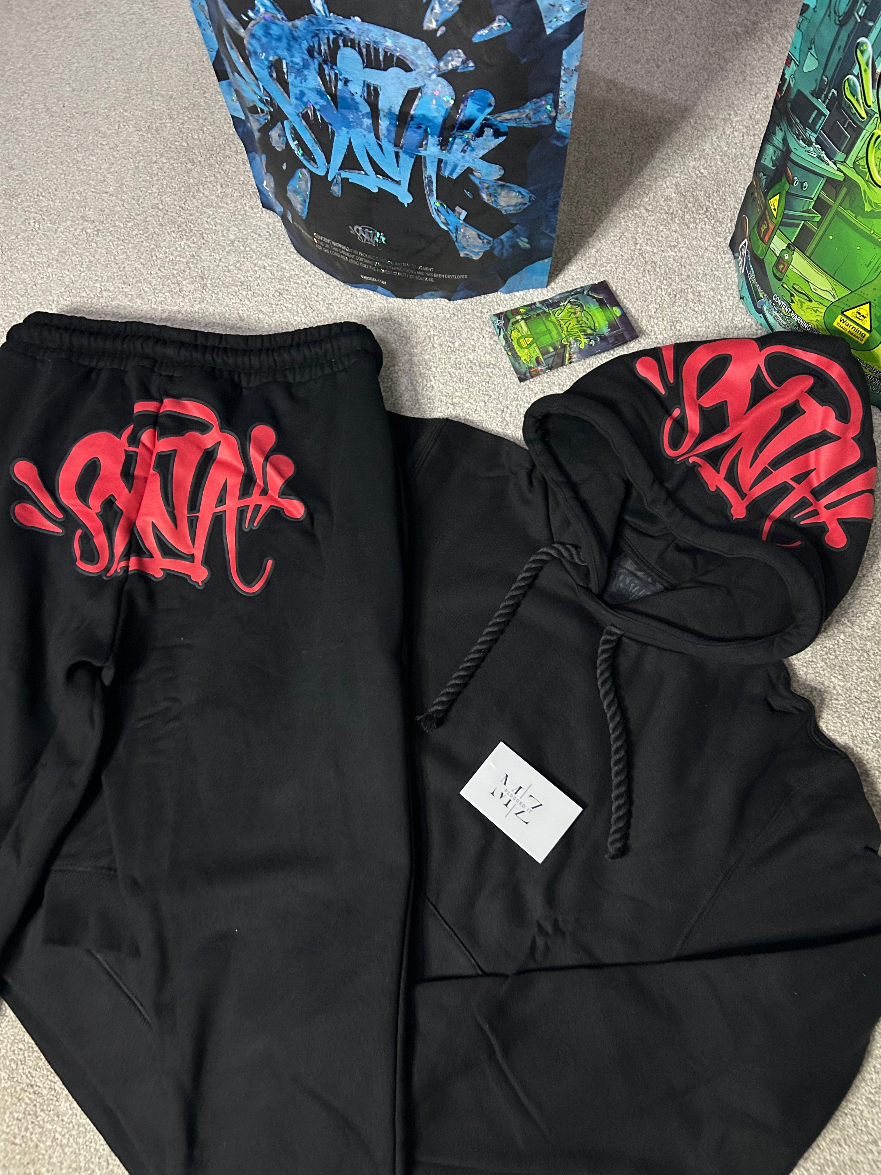 Syna World Black/Red Tracksuit
