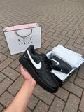 AF1 Supreme Black/White