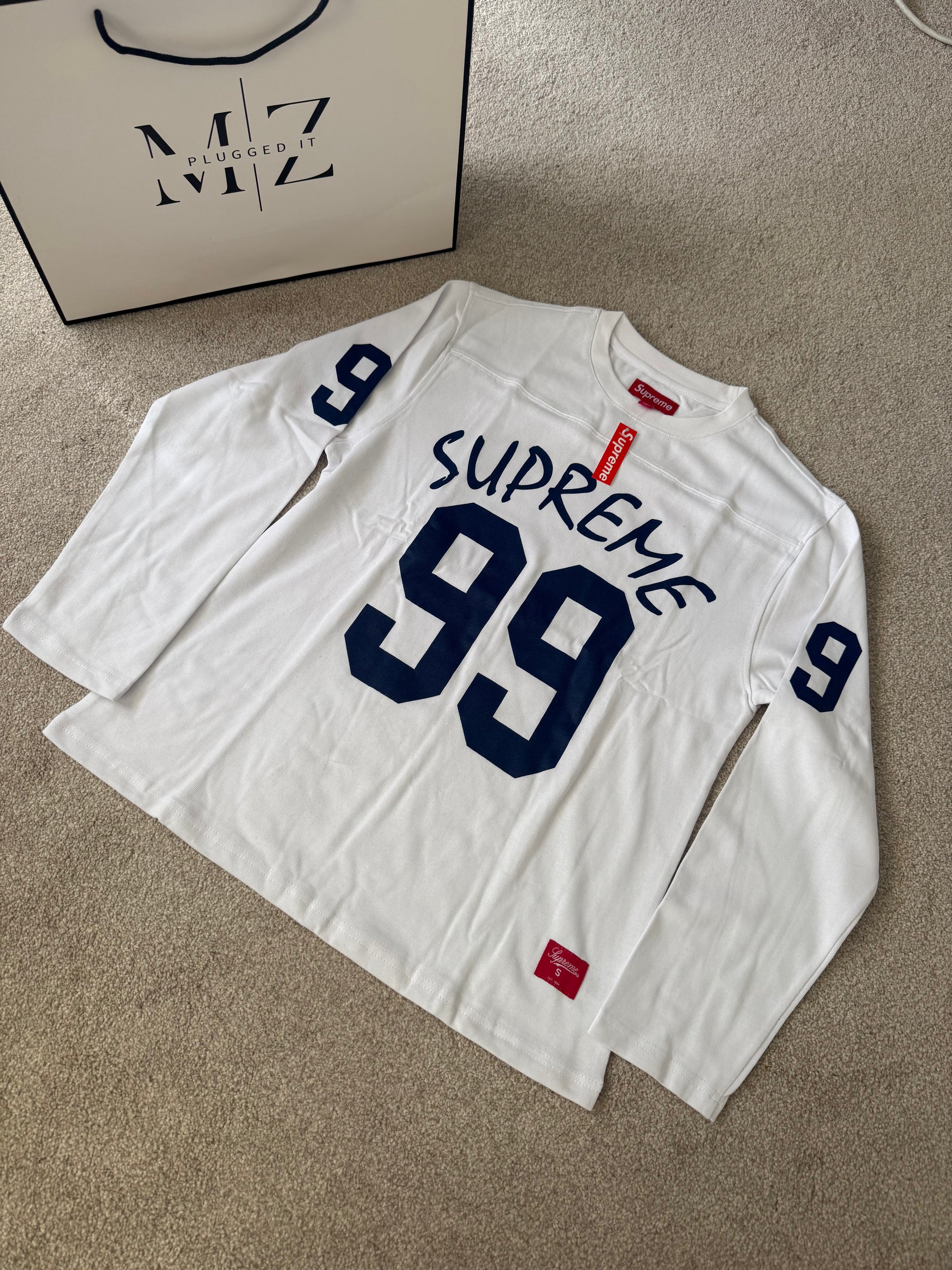 Supreme White/Blue Longsleeve – MZ's Locker