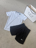 Miler White/Black Short Set