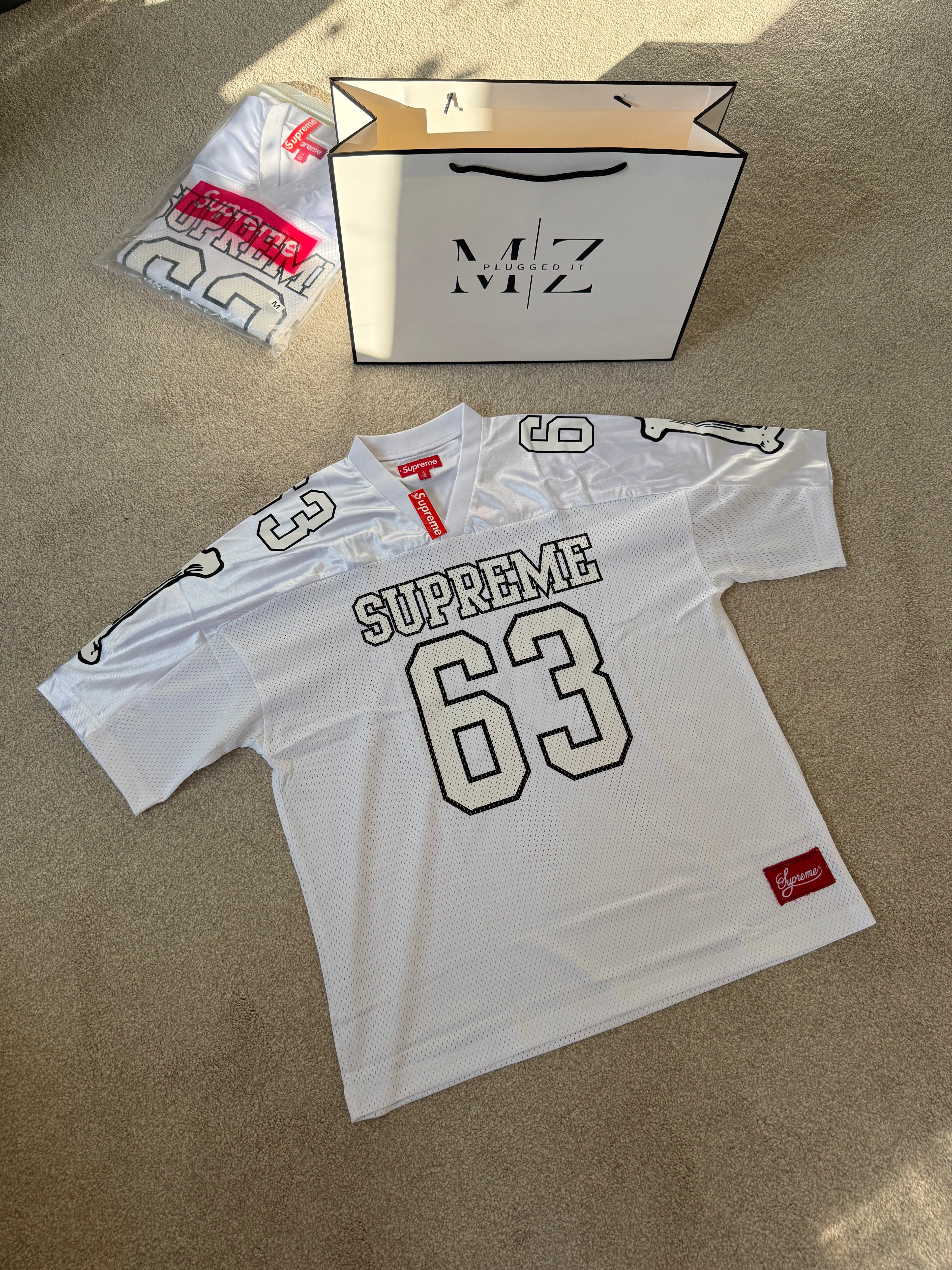 Supreme ‘63’ White Bone Jersey