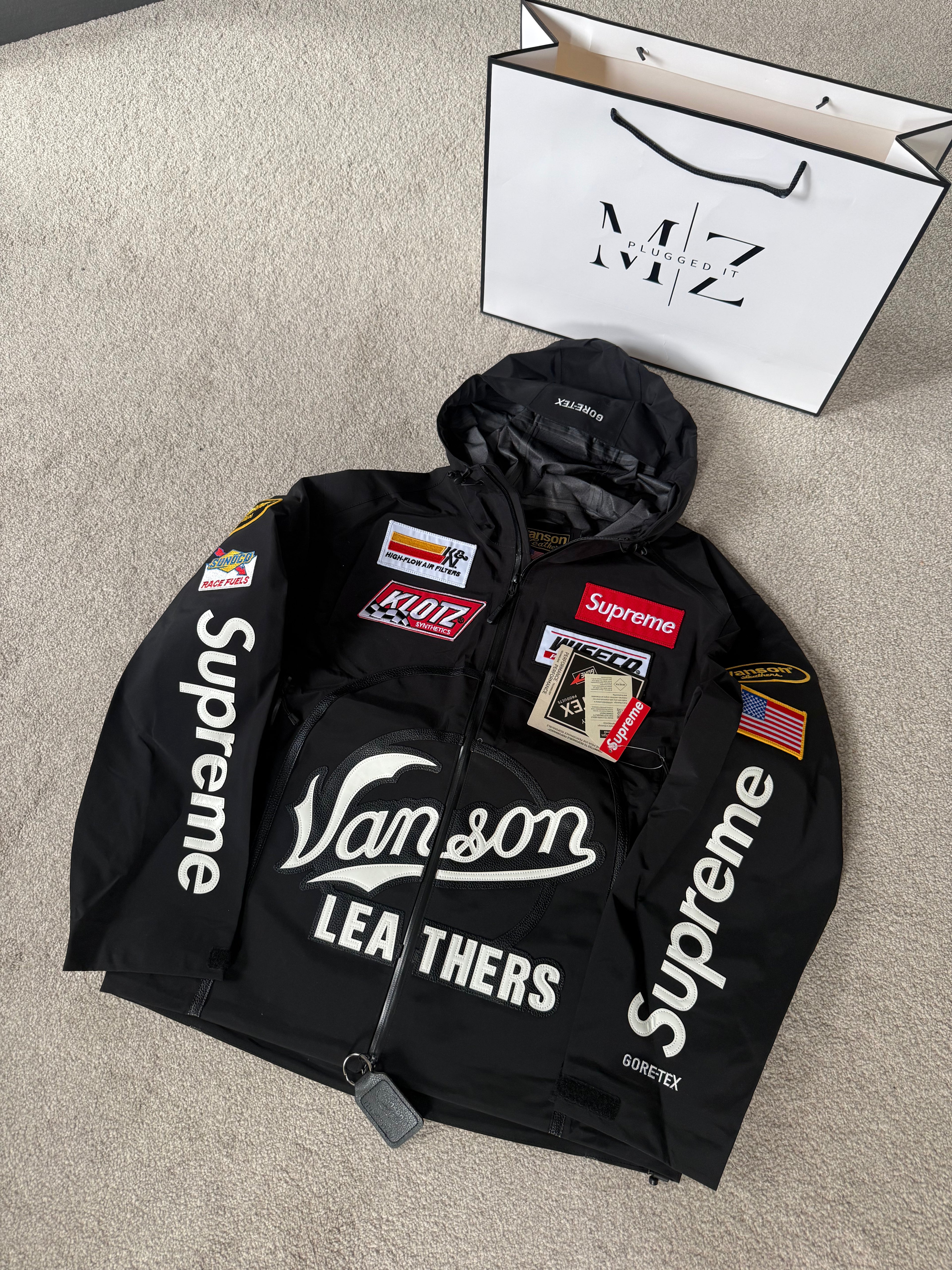 Supreme Vanson Leather Jacket Black