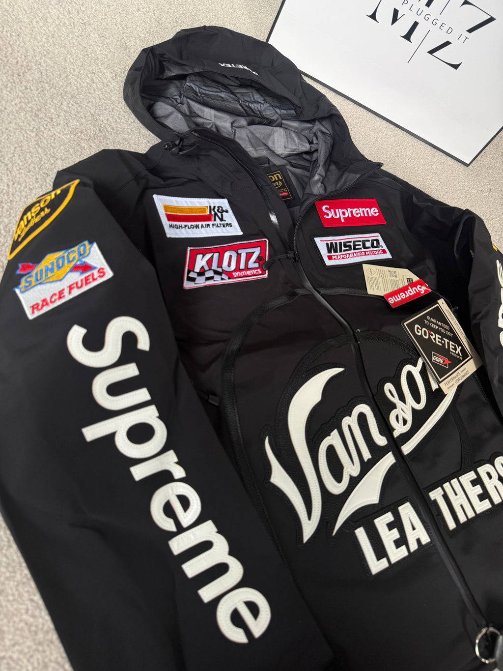 Supreme Vanson Leather Jacket Black